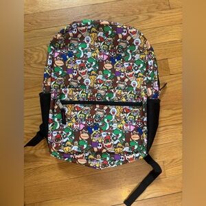 Nintendo Super Mario Character Backpack with front pocket - Like New